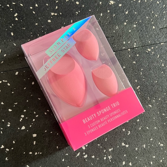 MORPHE X JEFFREE STAR | PINK BEAUTY SPONGE TRIO 3 PIECE SET - Picture 3 of 5